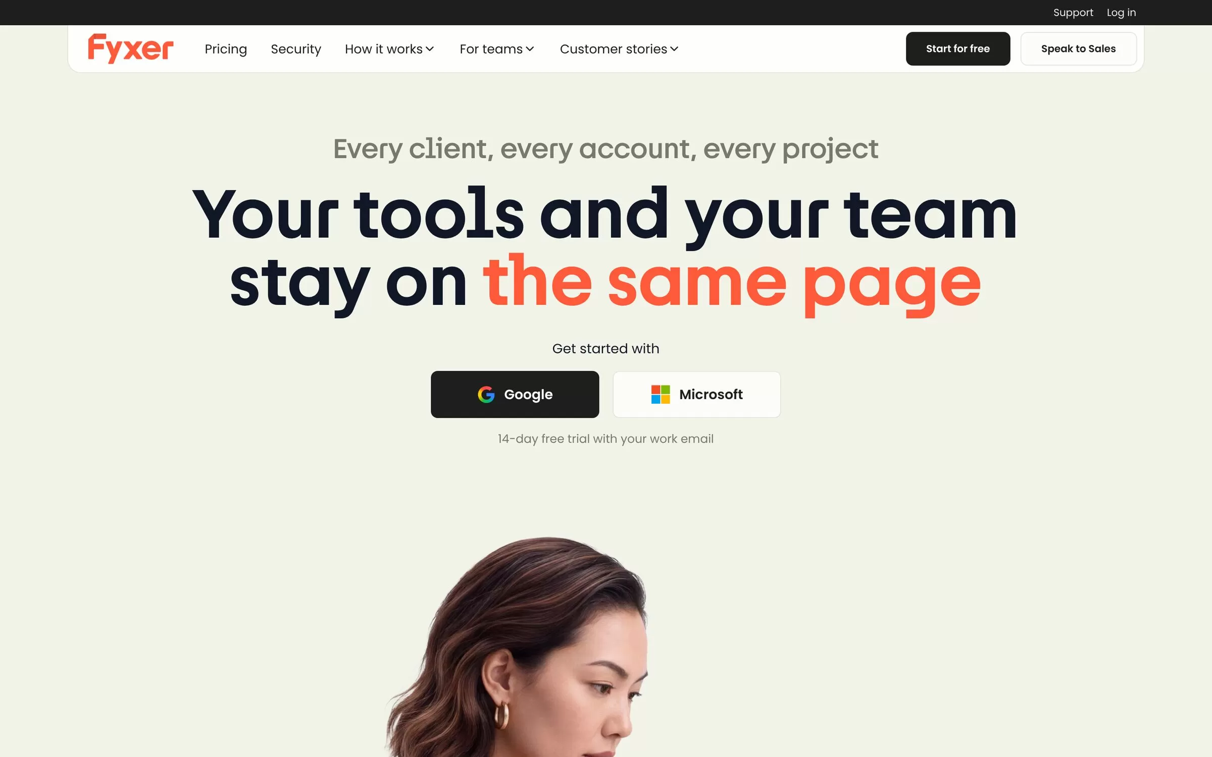 Fyxer AI homepage, a free AI email assistant for Gmail and Outlook, one of the best AI email assistants