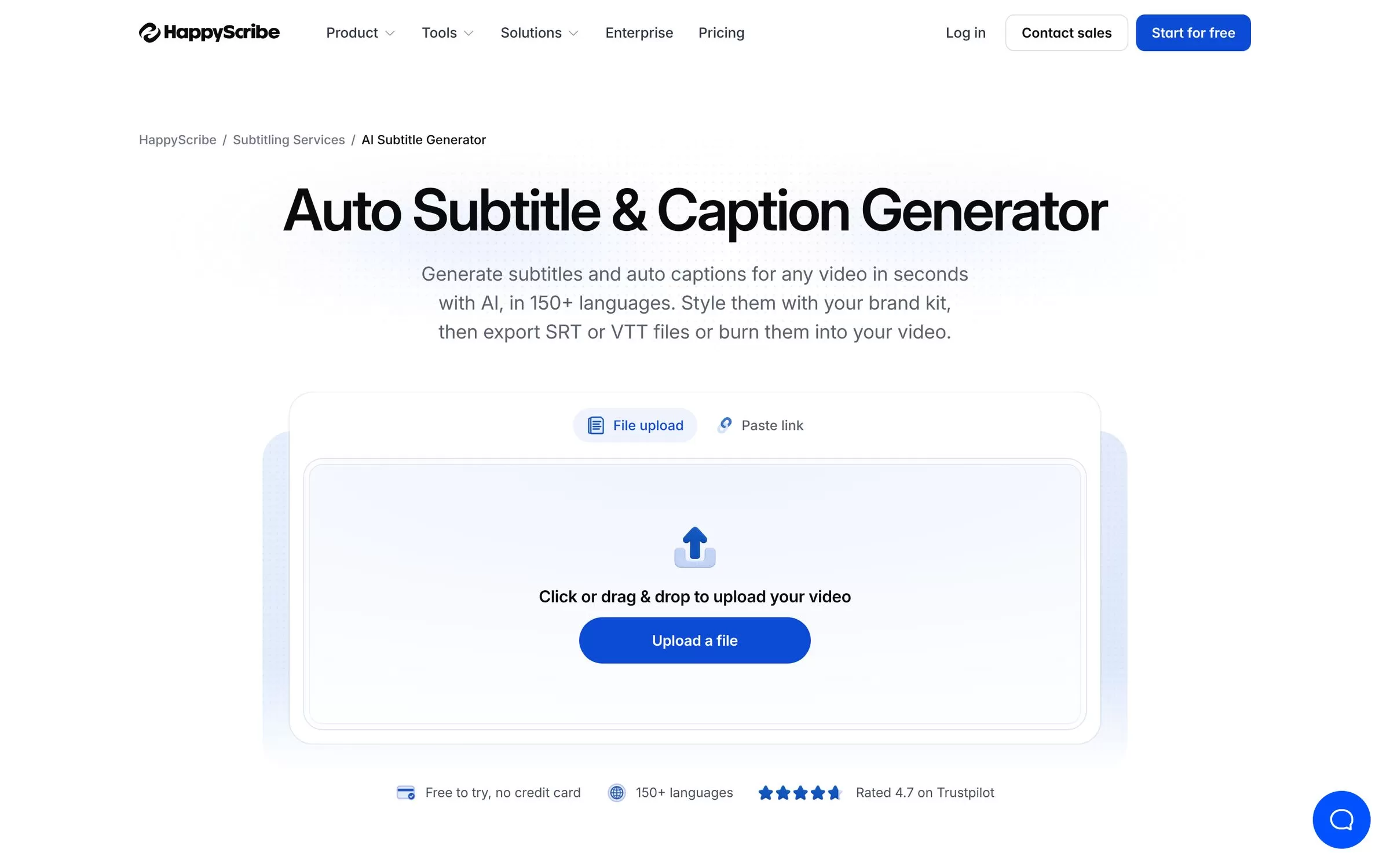 https://www.happyscribe.com/pricing, one of the best AI subtitle generators