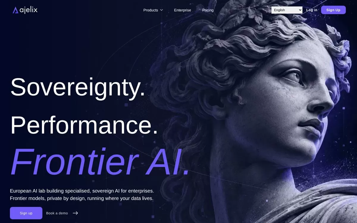 Ajelix homepage, one of the AI tools for Excel with formulas and VBA scripts