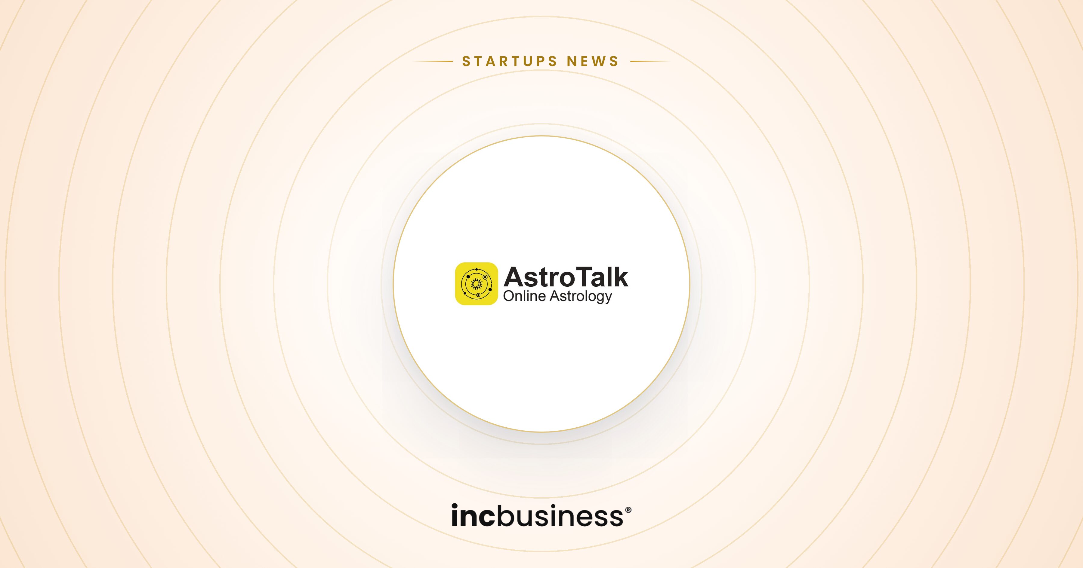 Astrotalk results: the AstroTalk Online Astrology logo on a light background with the label Startups News.