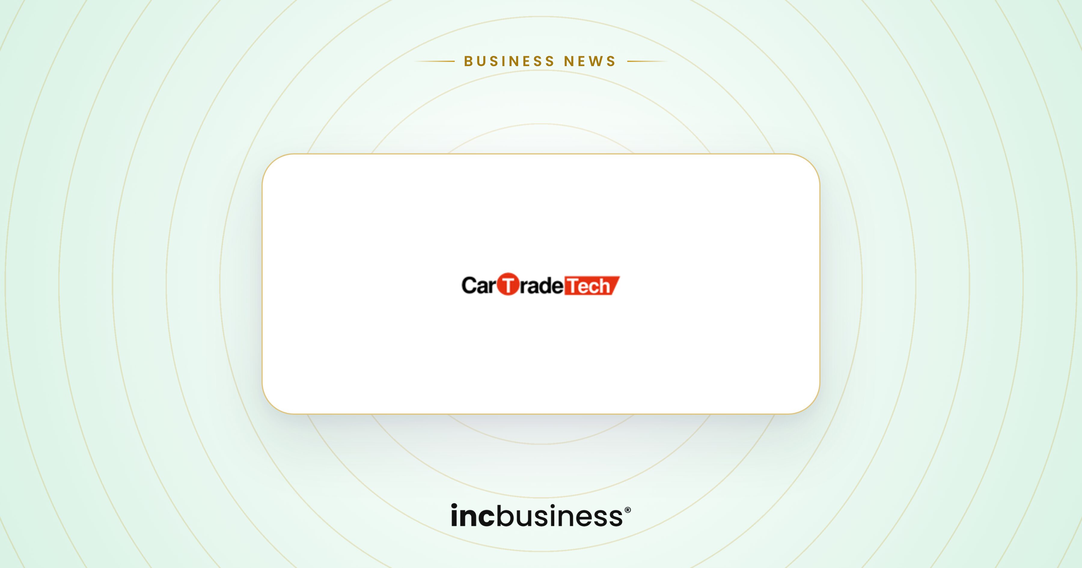 CarTrade Tech results: the CarTrade Tech logo on a light background for its Q2 FY27 results.