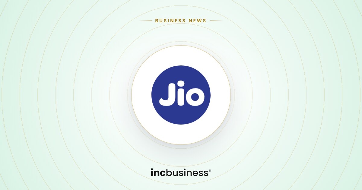 Jio Platforms IPO news: the Jio logo on the IncBusiness cover
