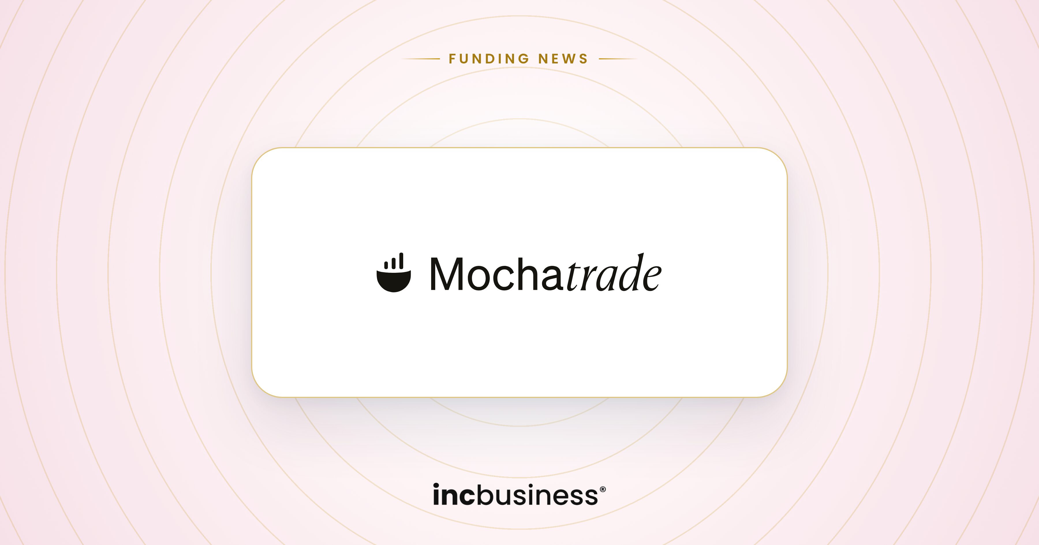 Mochatrade funding: the Mochatrade logo on a light background with gold rings