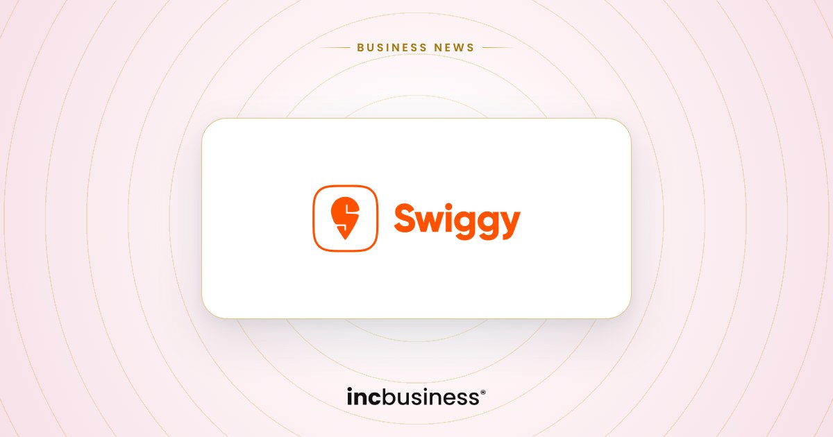 Swiggy Business News cover with the Swiggy logo