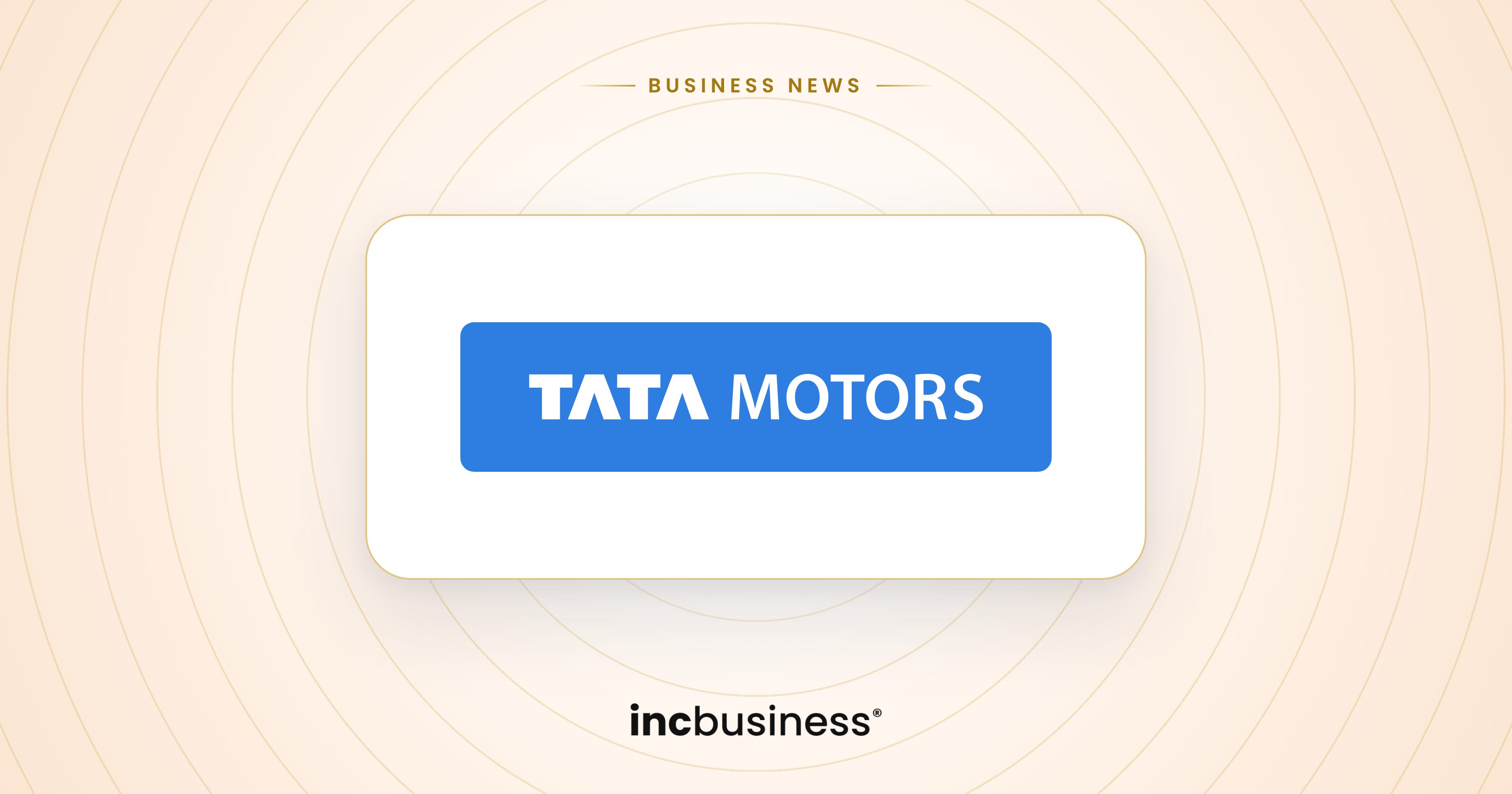 Tata Motors business news: the Tata Motors logo on a light background