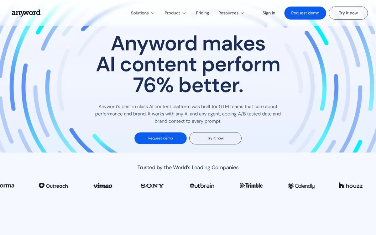 Anyword website