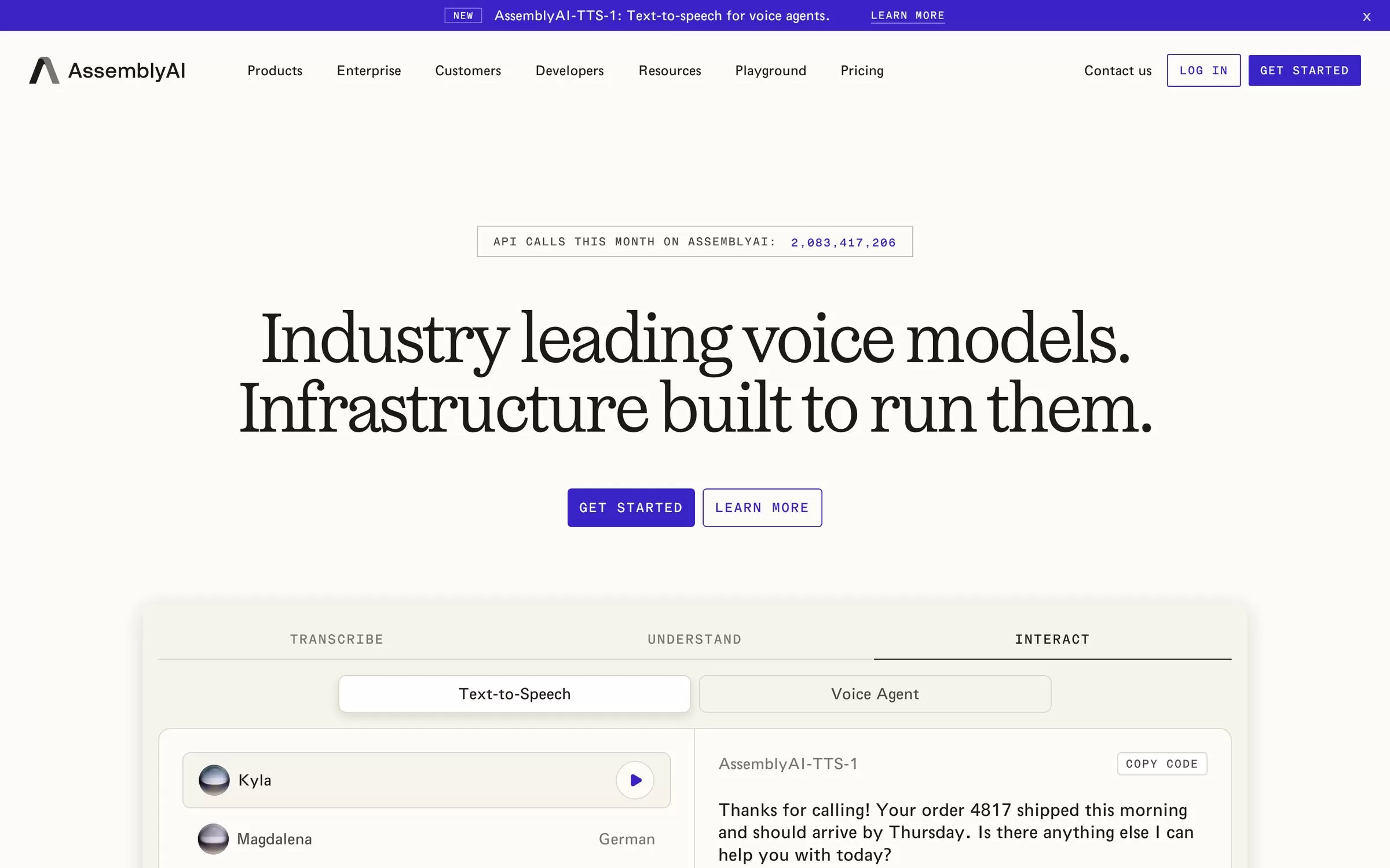AssemblyAI website