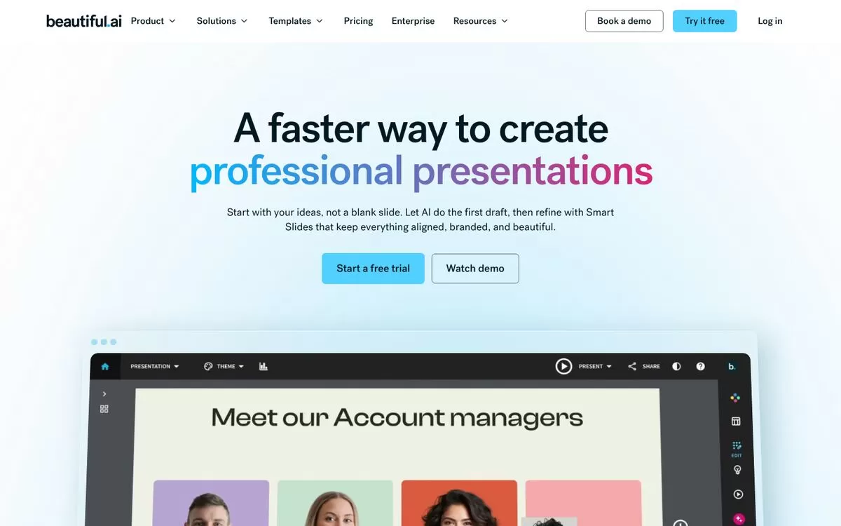 Beautiful.ai website