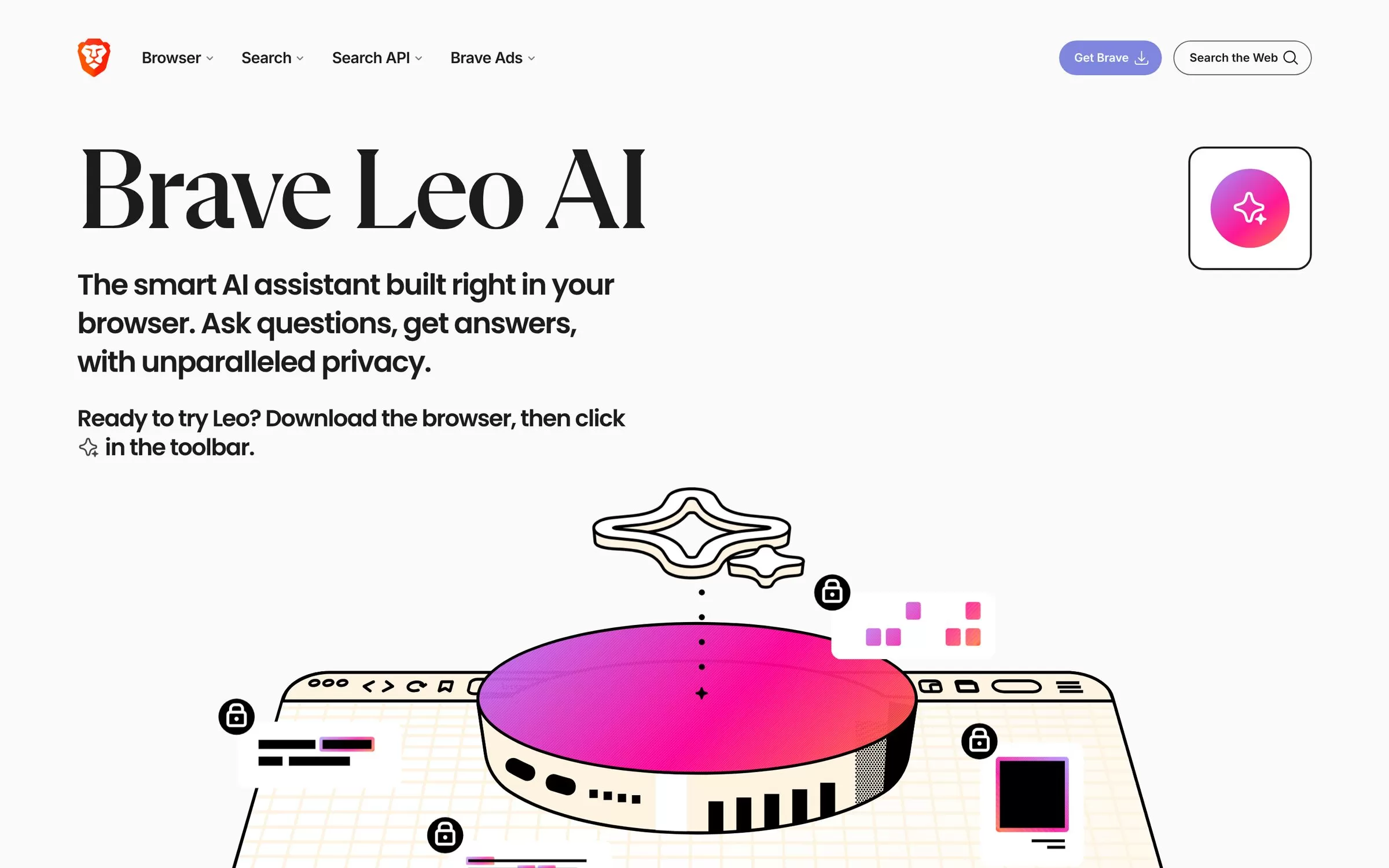 Brave Leo website