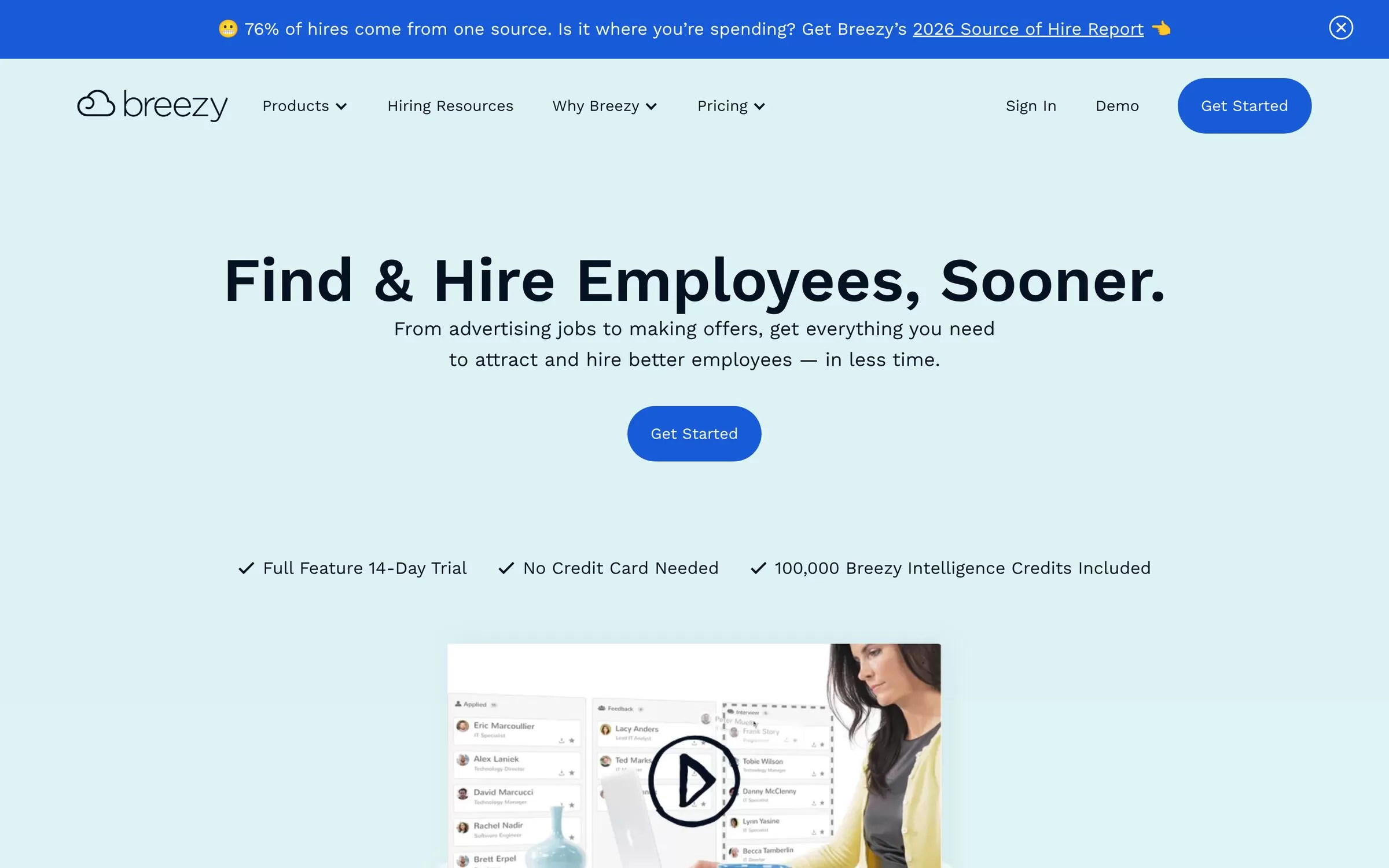 Breezy HR website