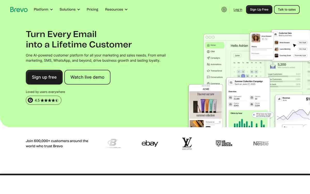 Brevo website