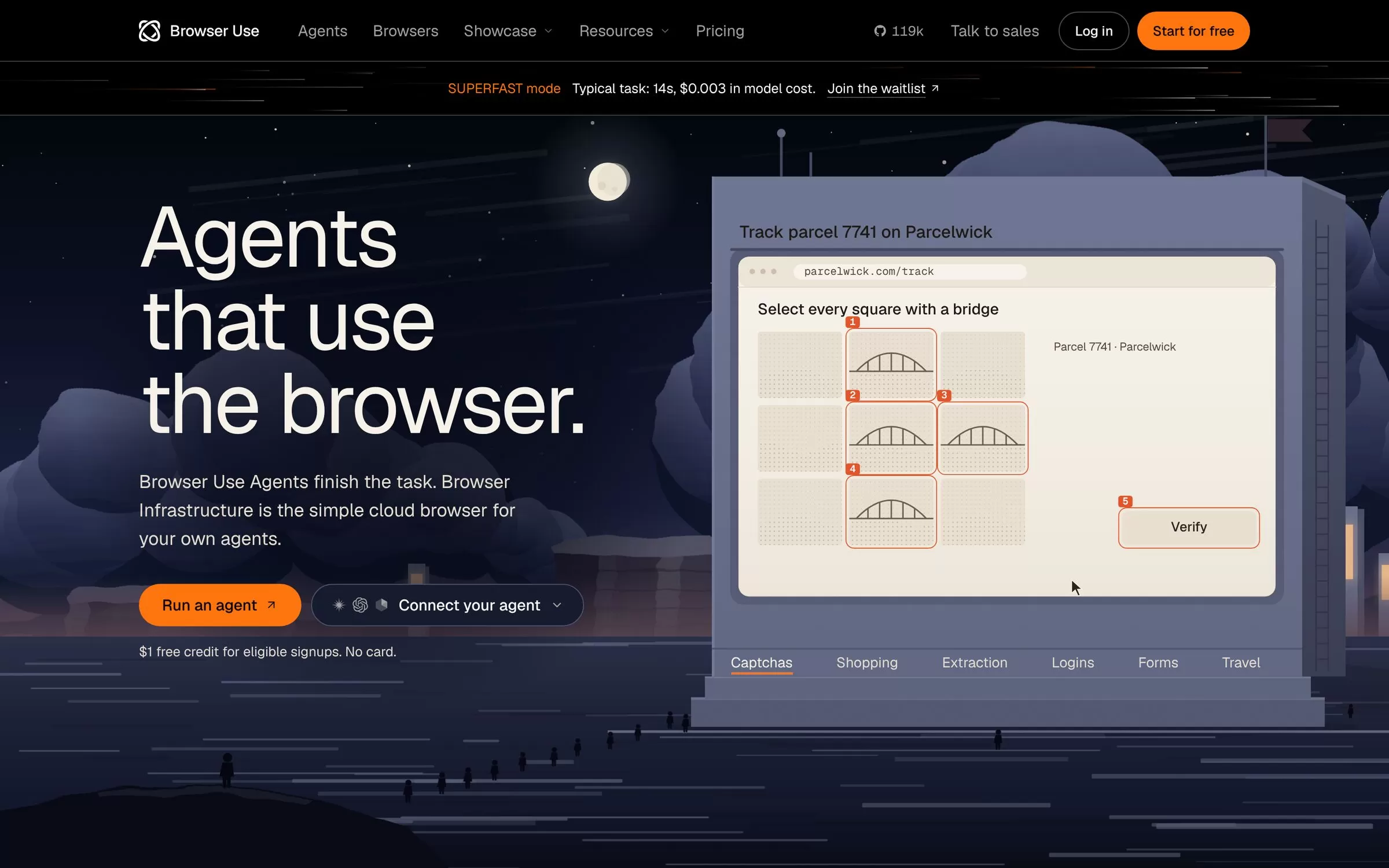 Browser Use website