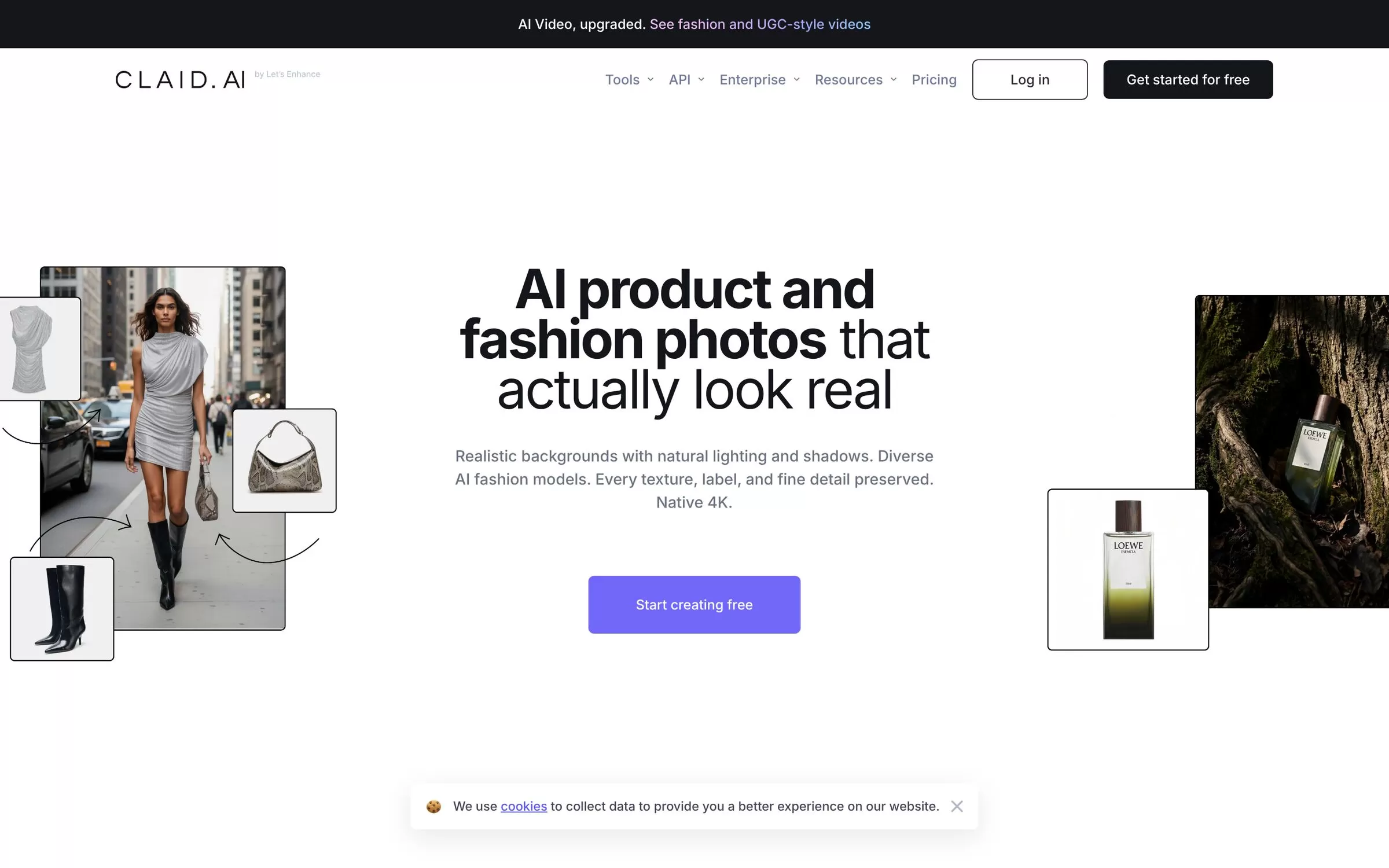 Claid.ai website