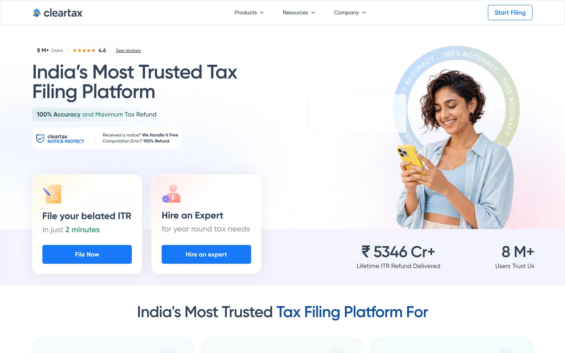 ClearTax website