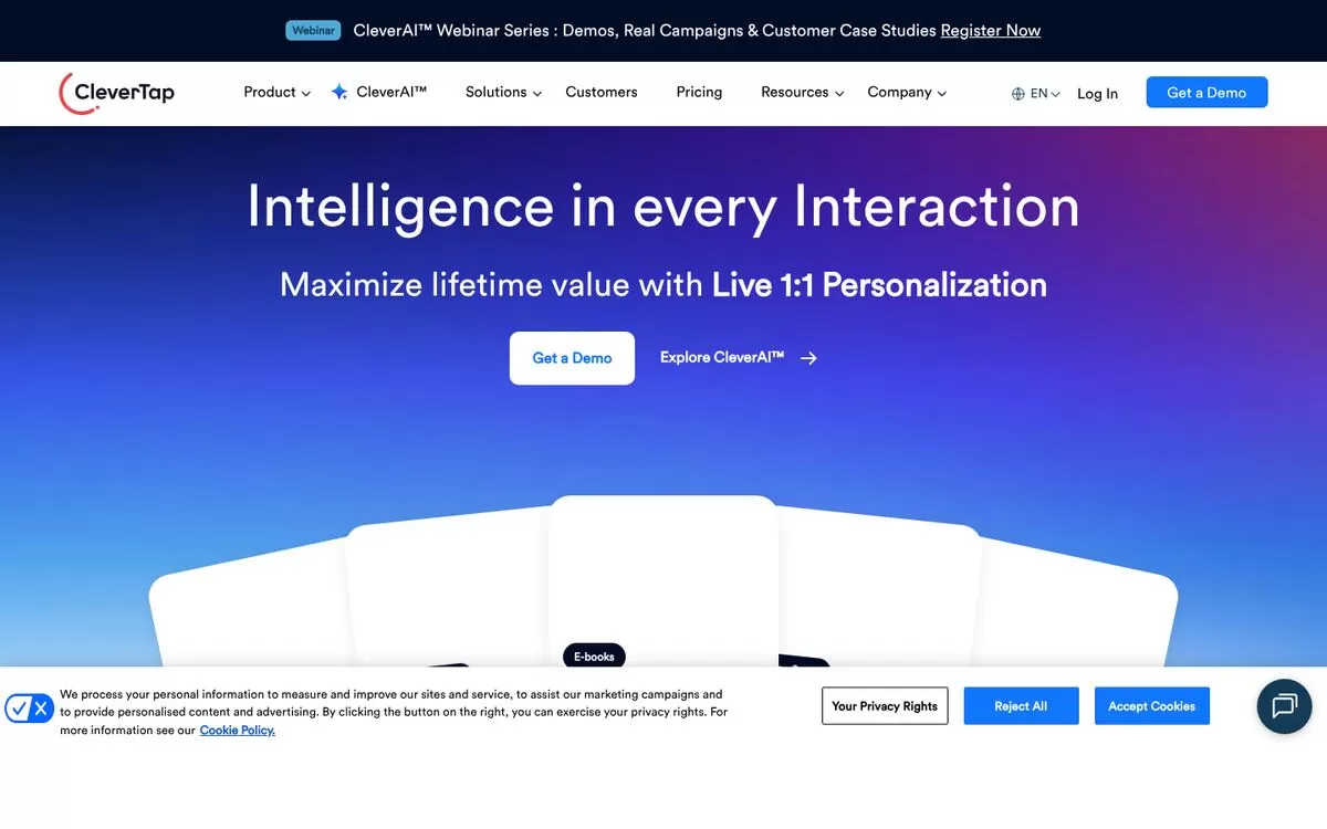 CleverTap website