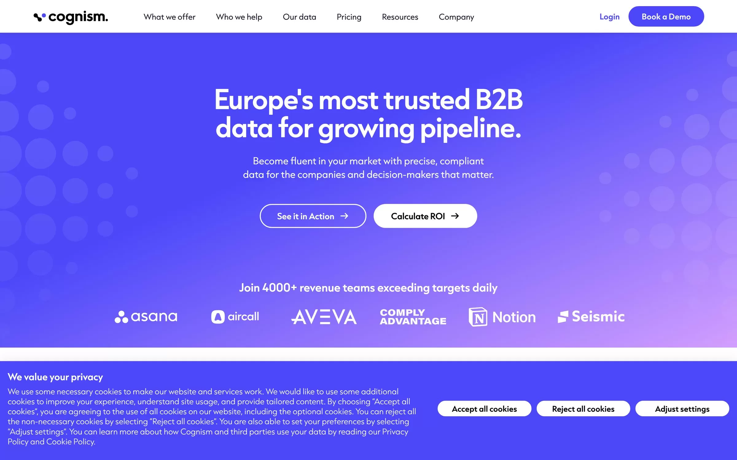 Cognism website