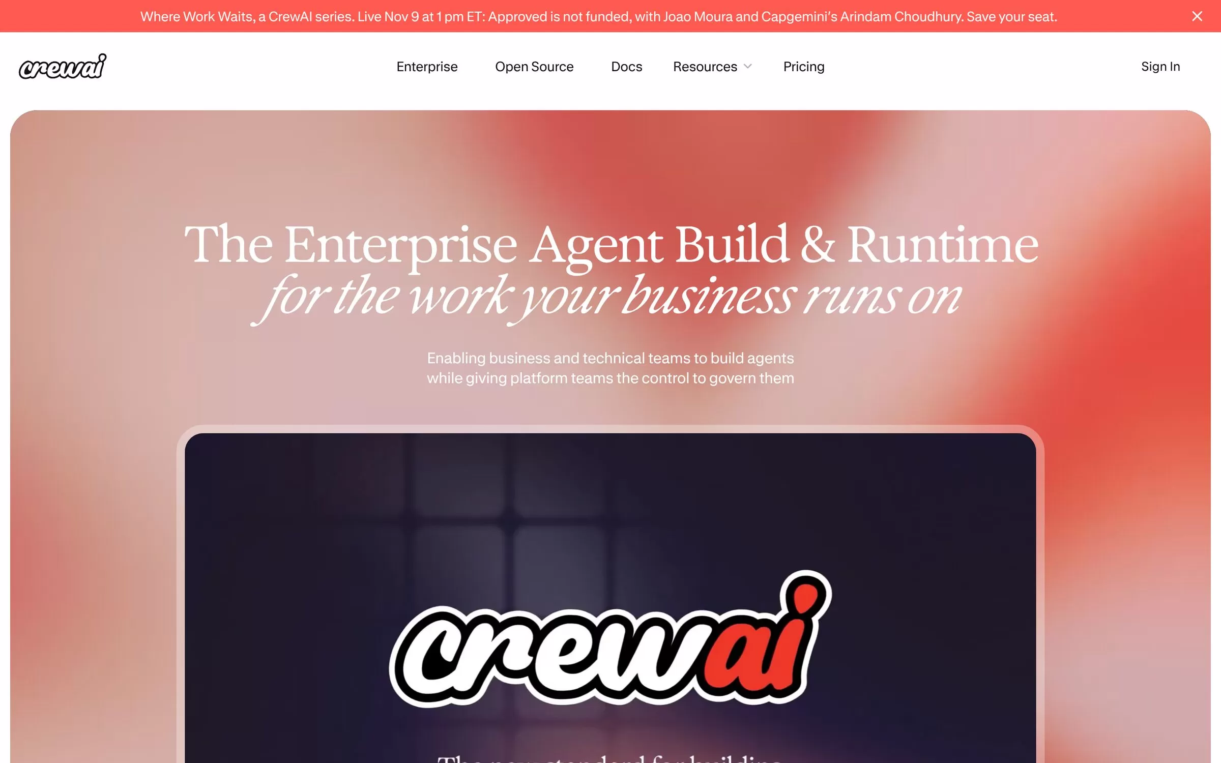 CrewAI website