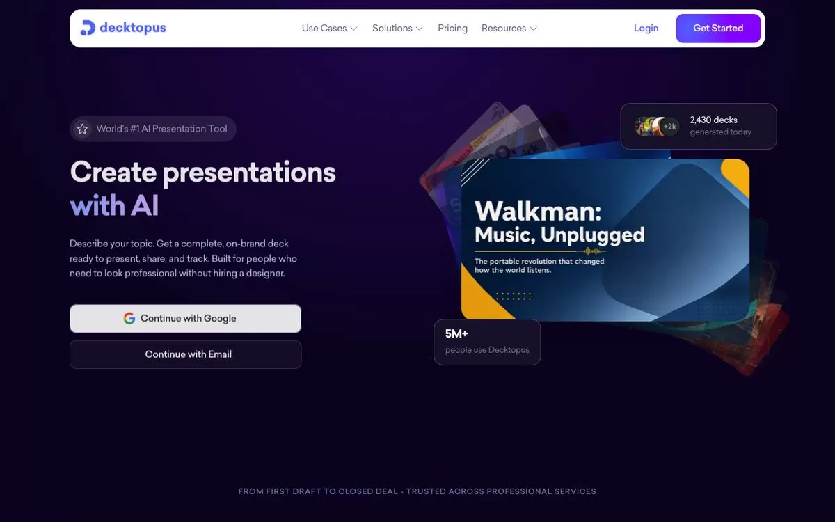 Decktopus website