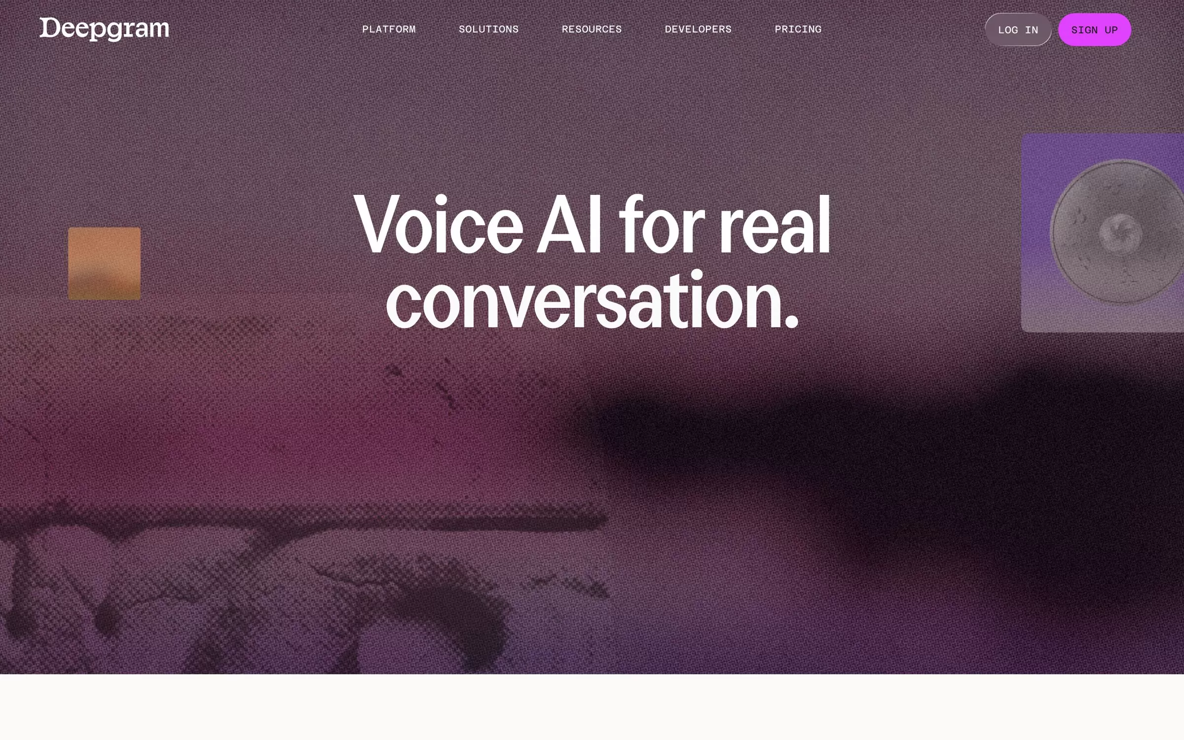 Deepgram website