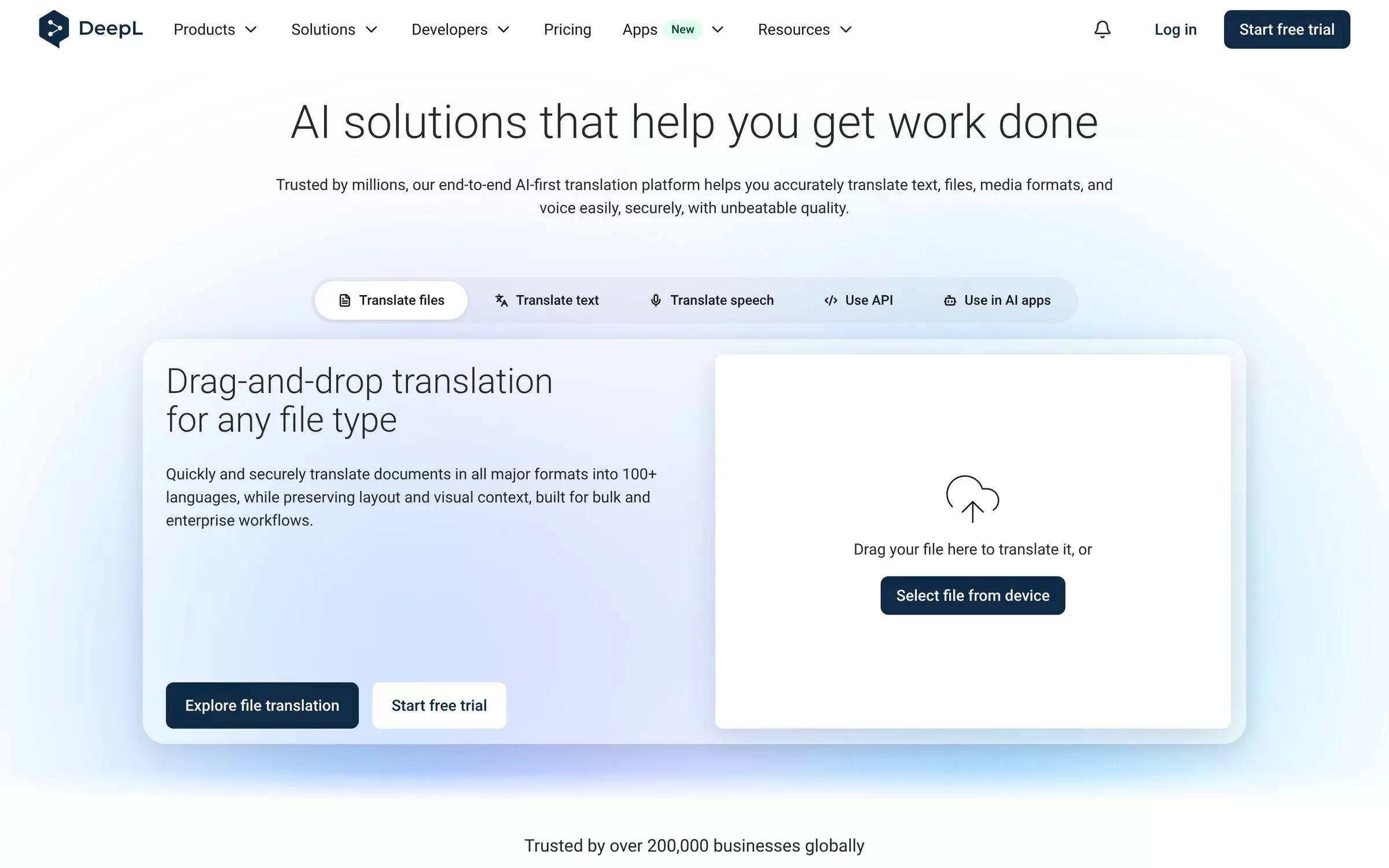 DeepL website