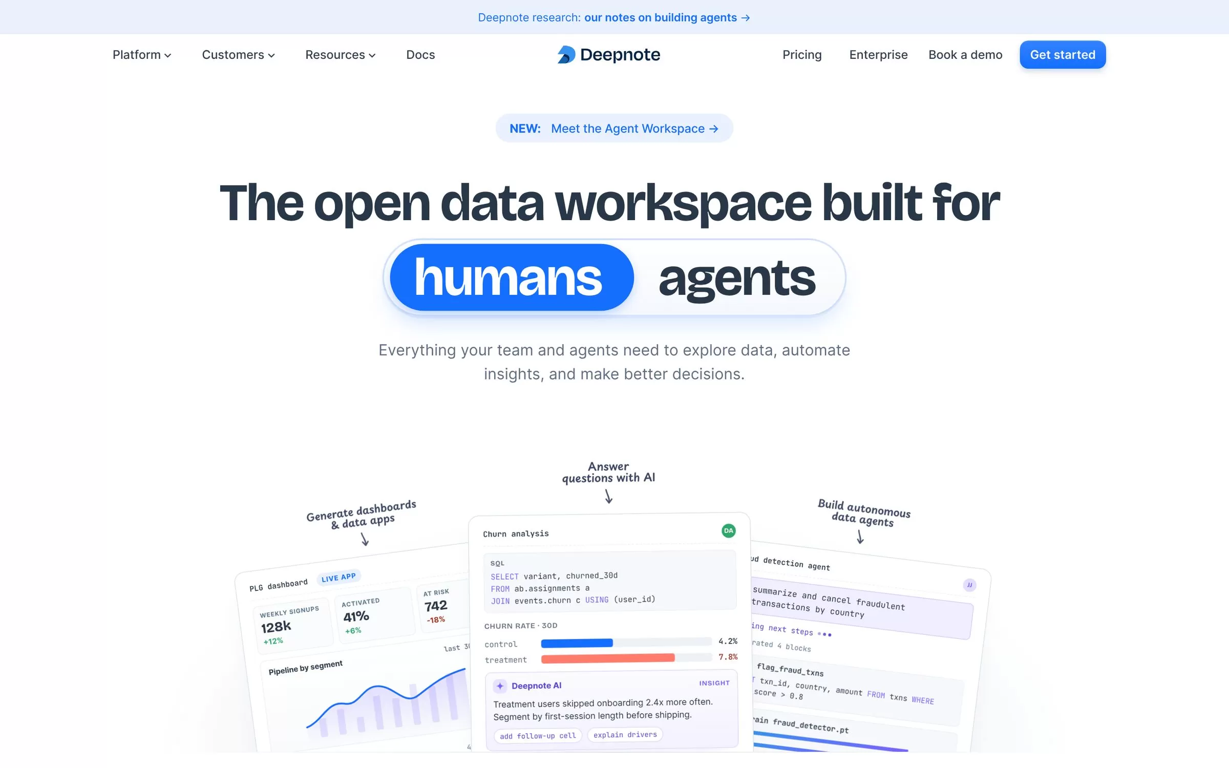Deepnote website