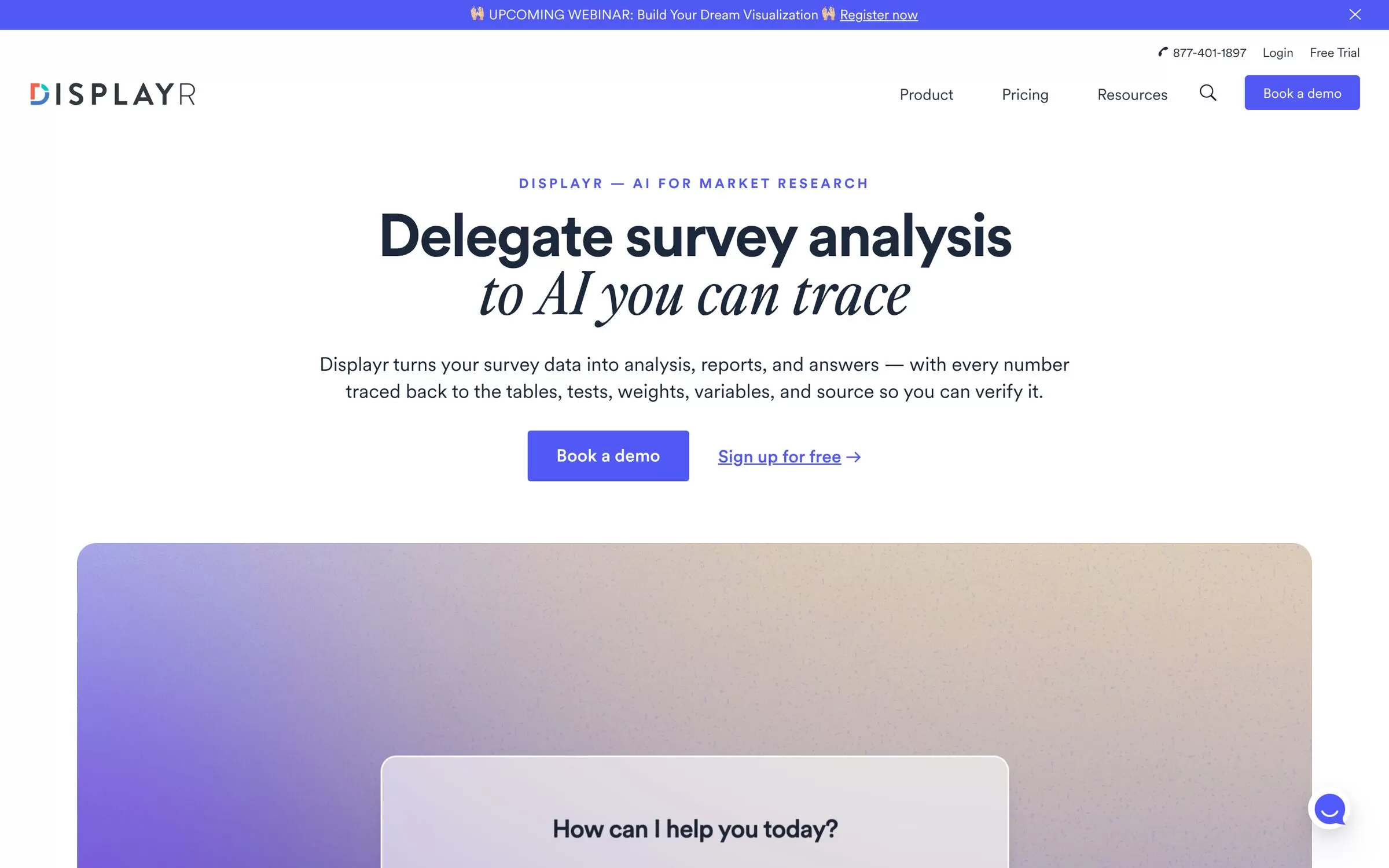 Displayr website