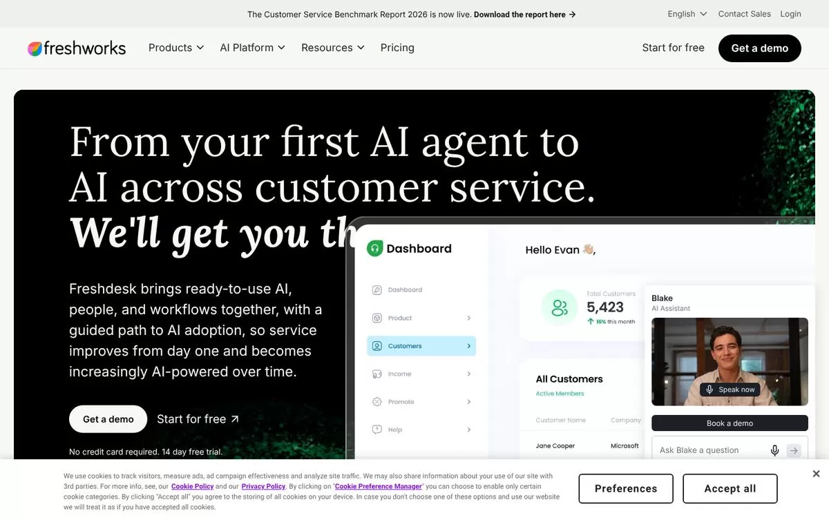 Freshdesk website