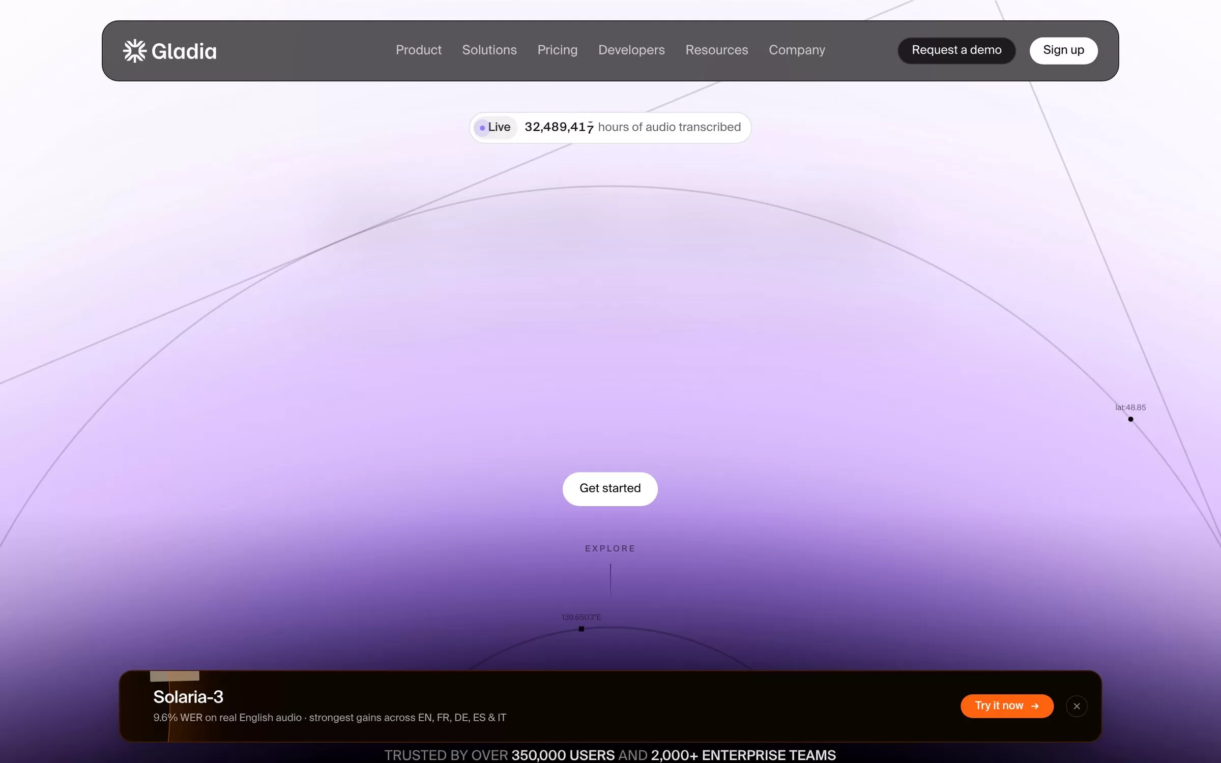 Gladia website