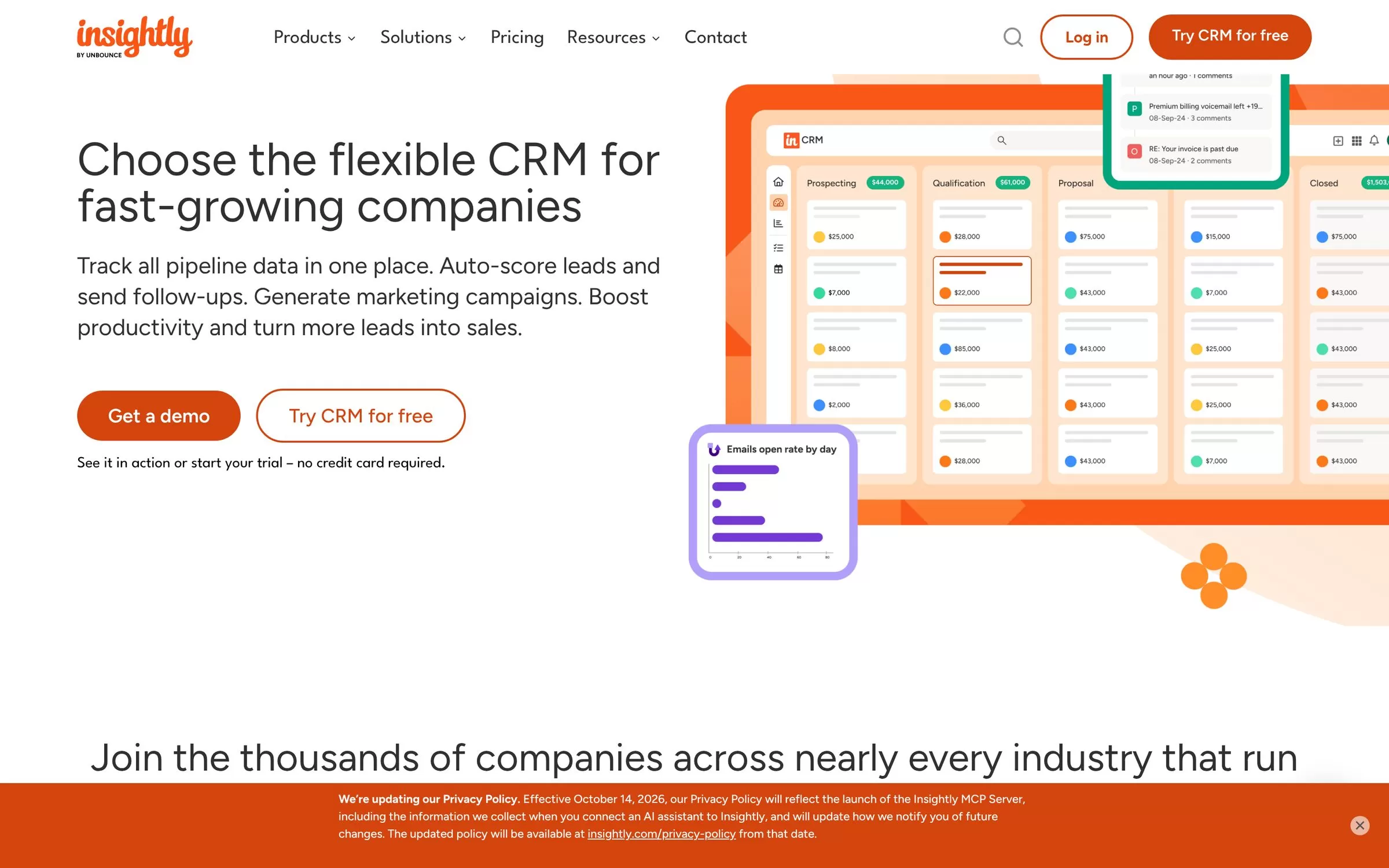 Insightly website