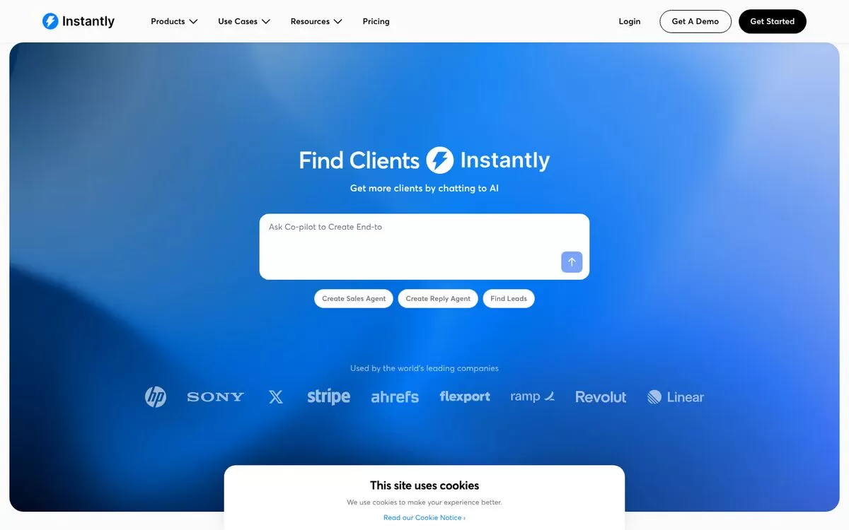 Instantly website