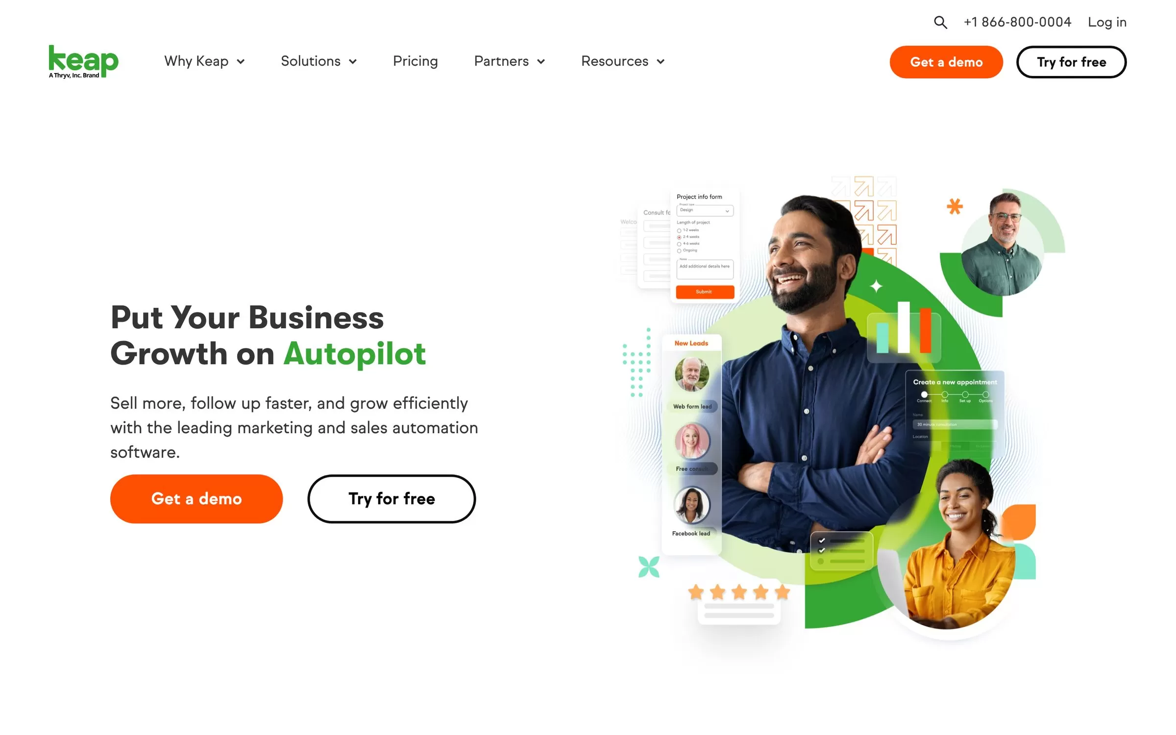 Keap website