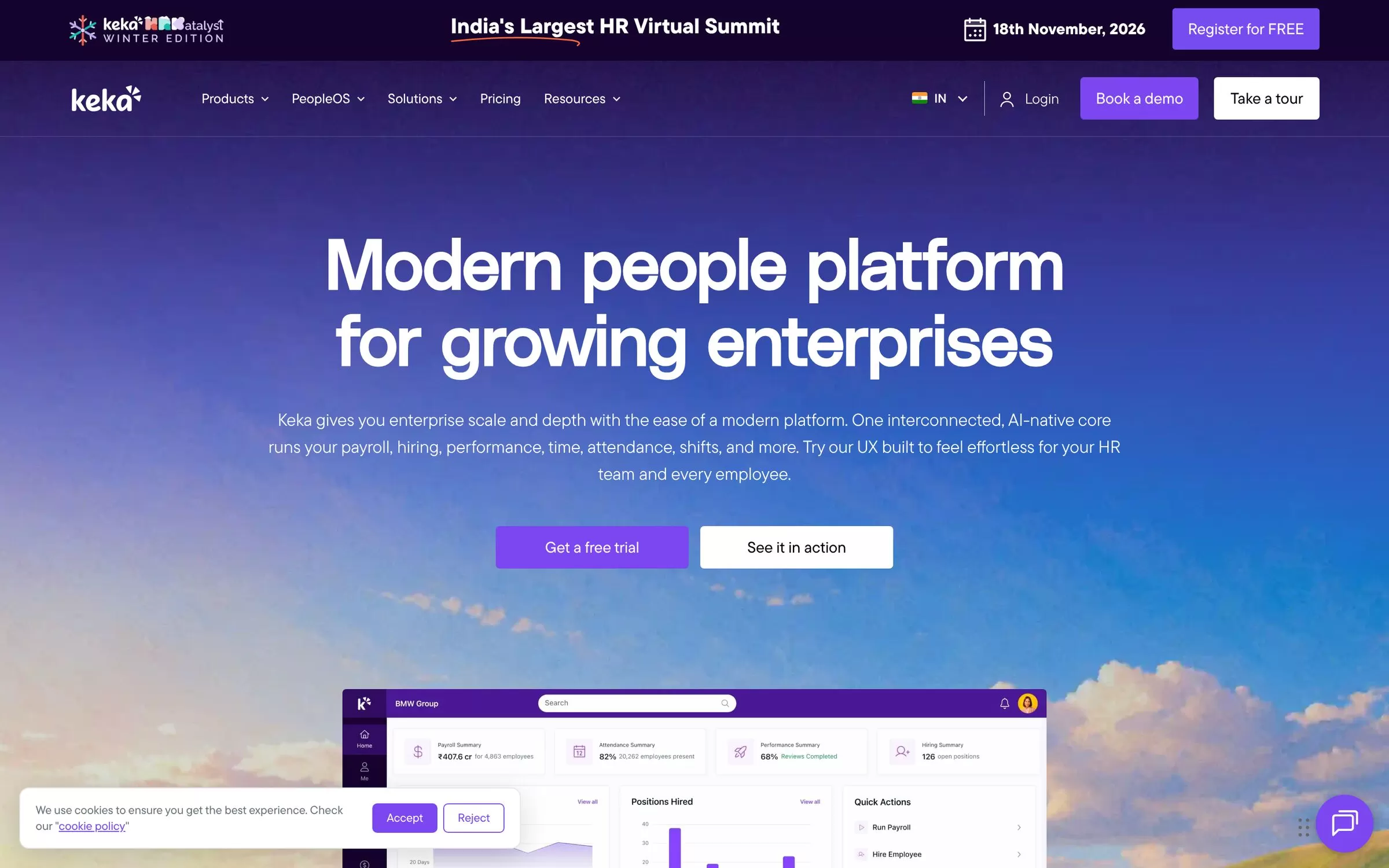Keka website