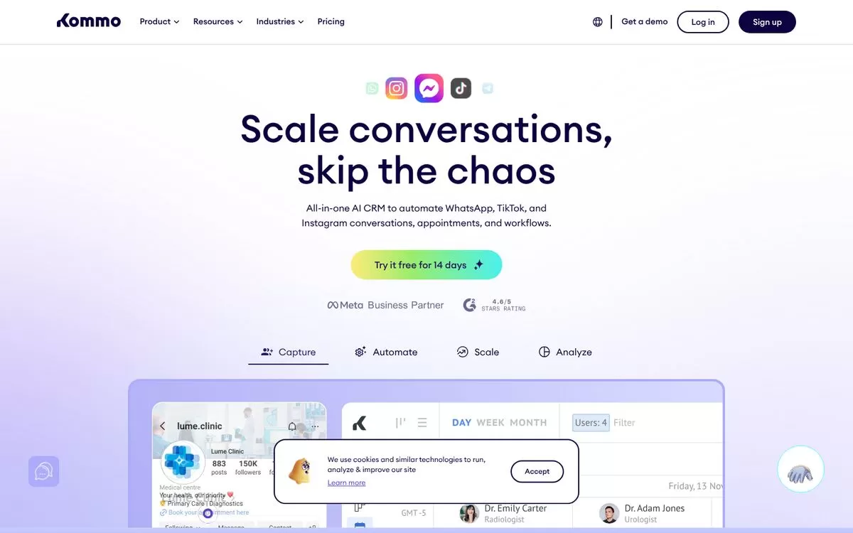 Kommo website
