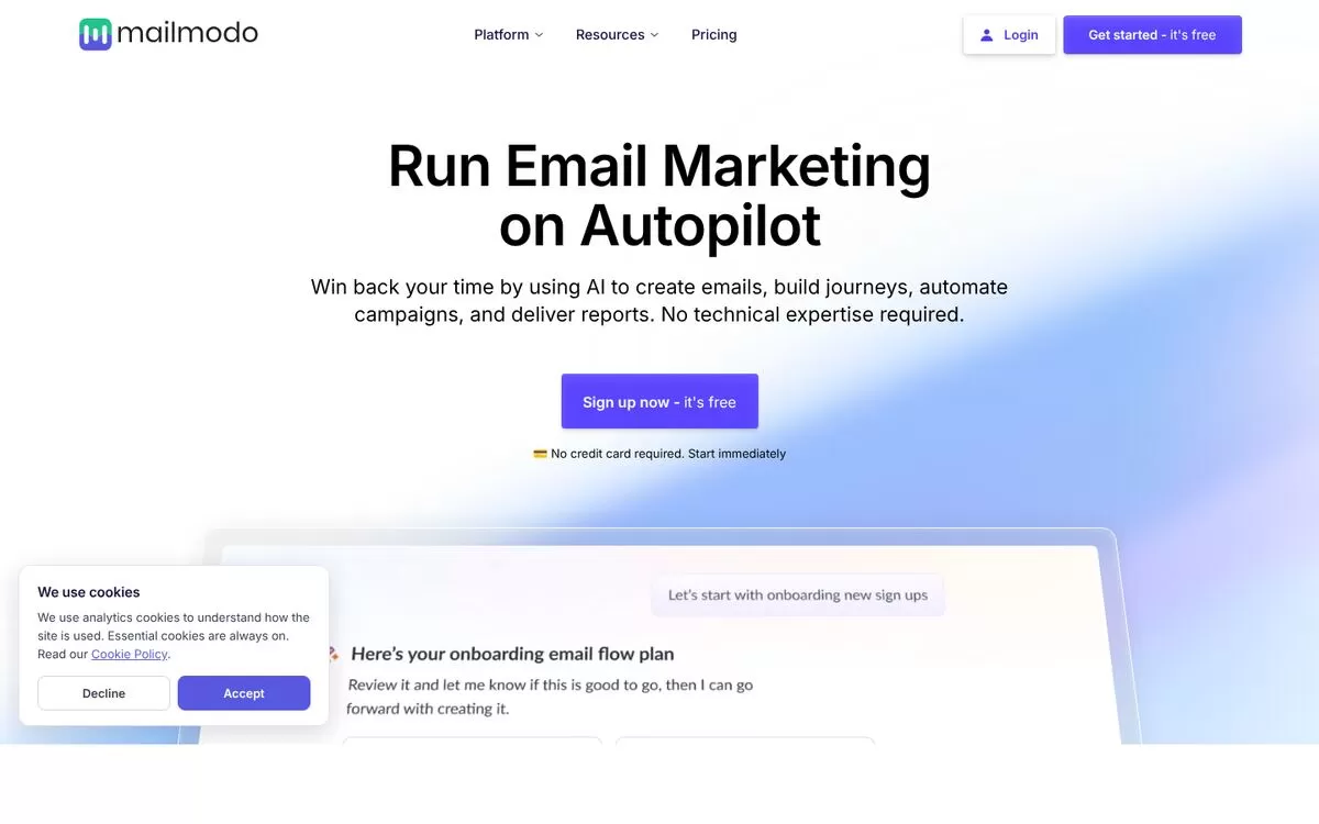 Mailmodo website