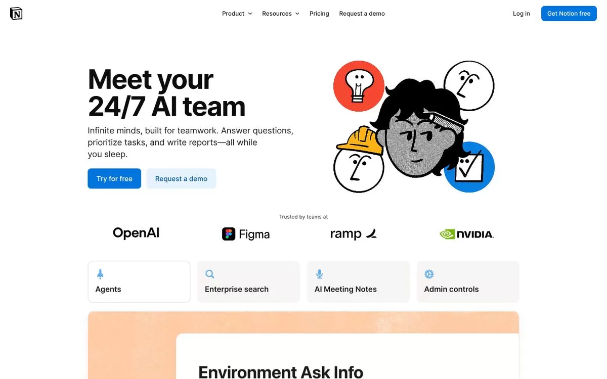 Notion AI website