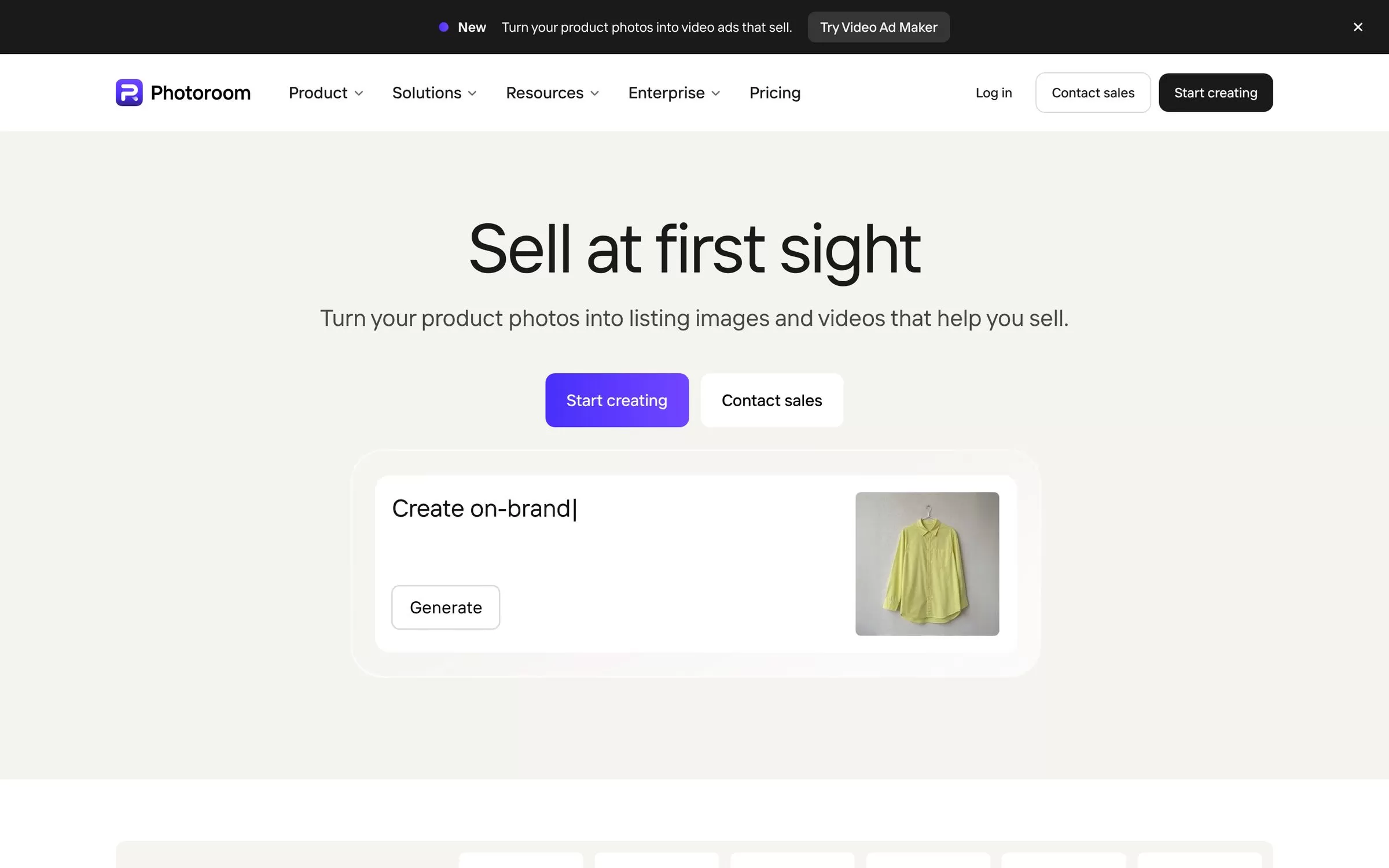 Photoroom website