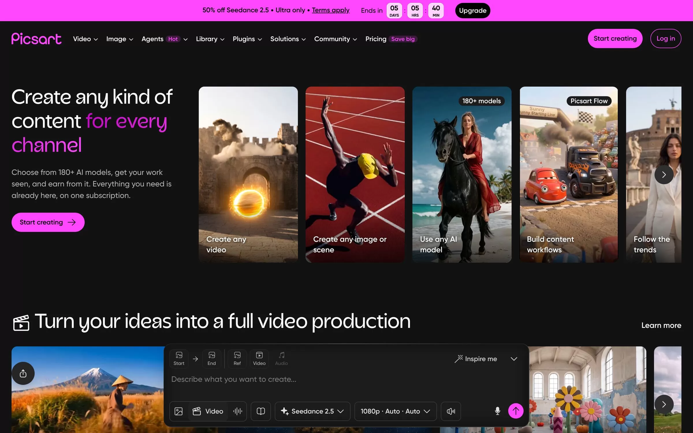 Picsart website