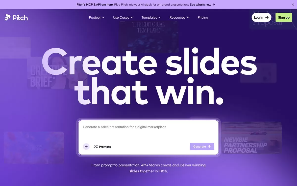 Pitch website
