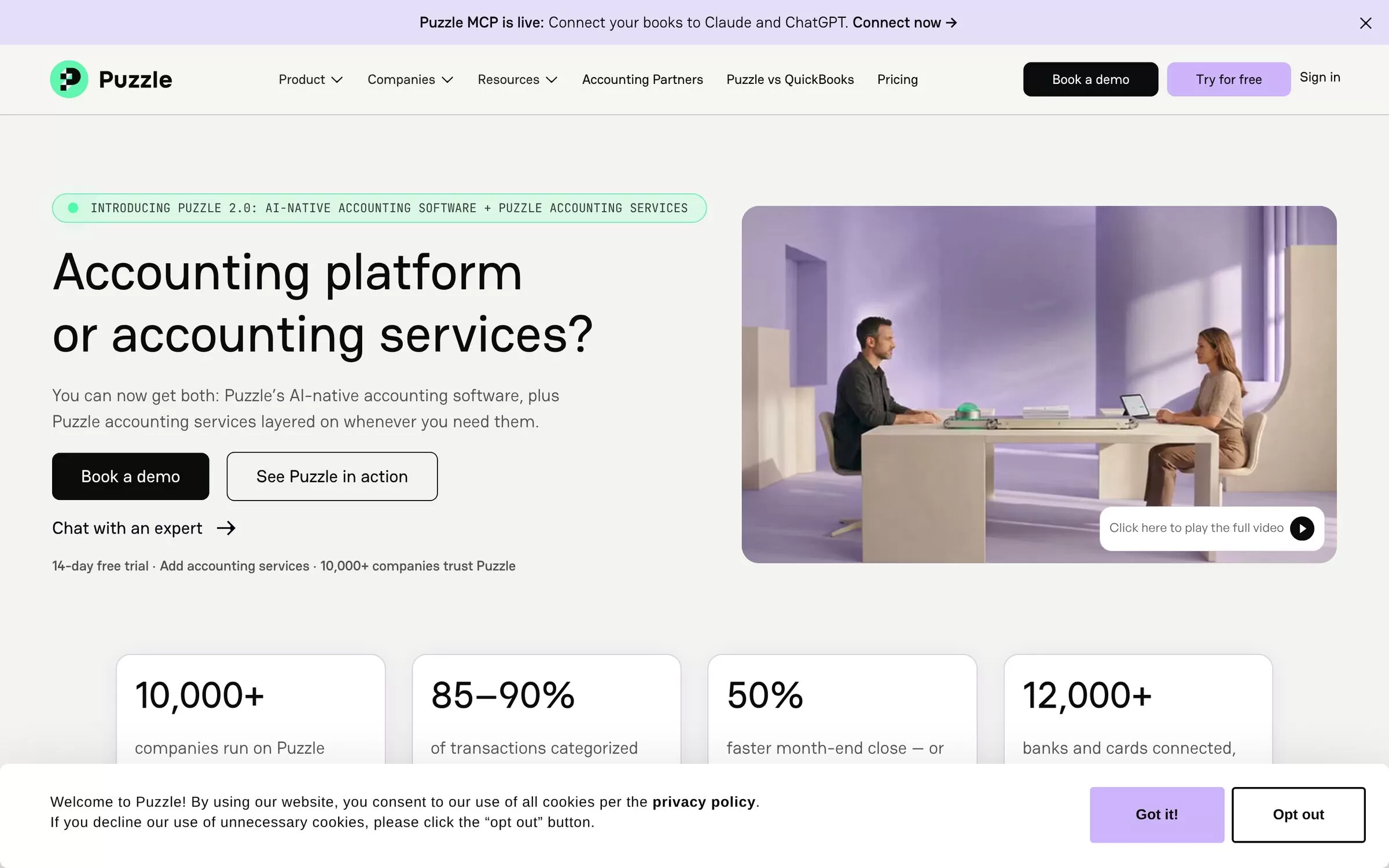 Puzzle website