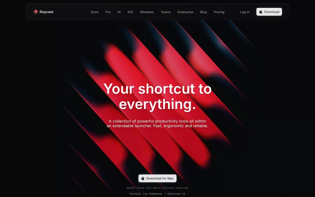 Raycast website