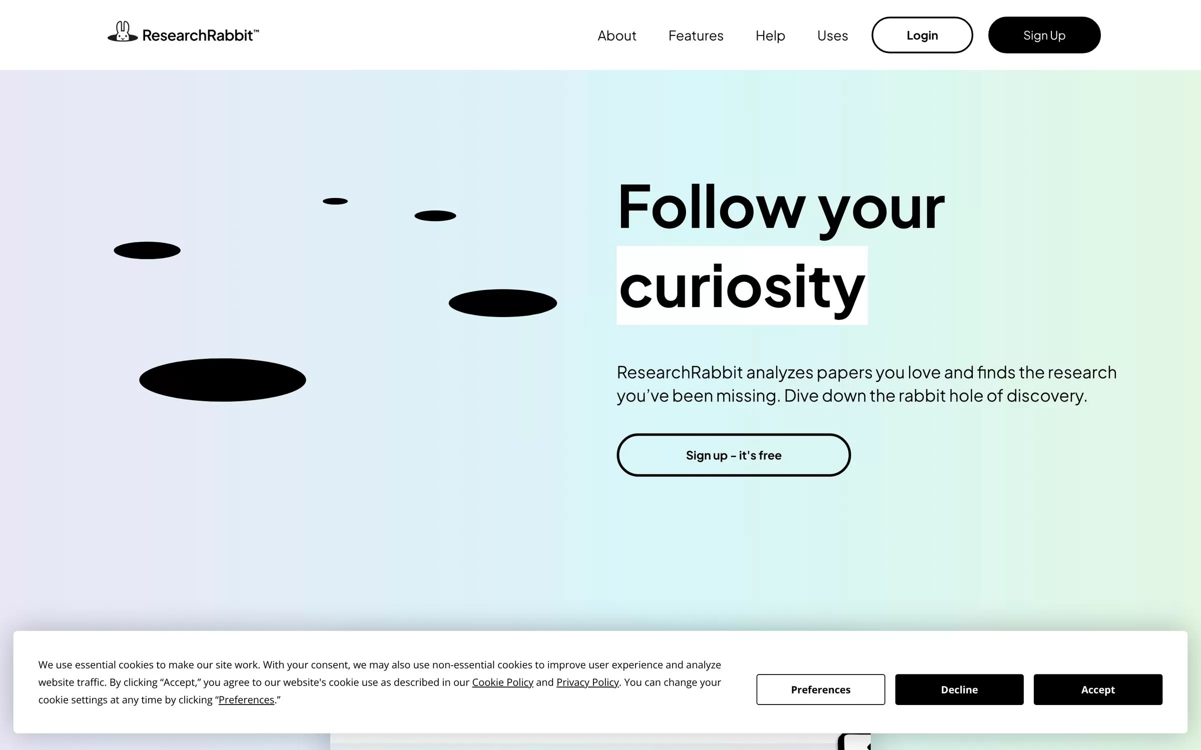 ResearchRabbit website