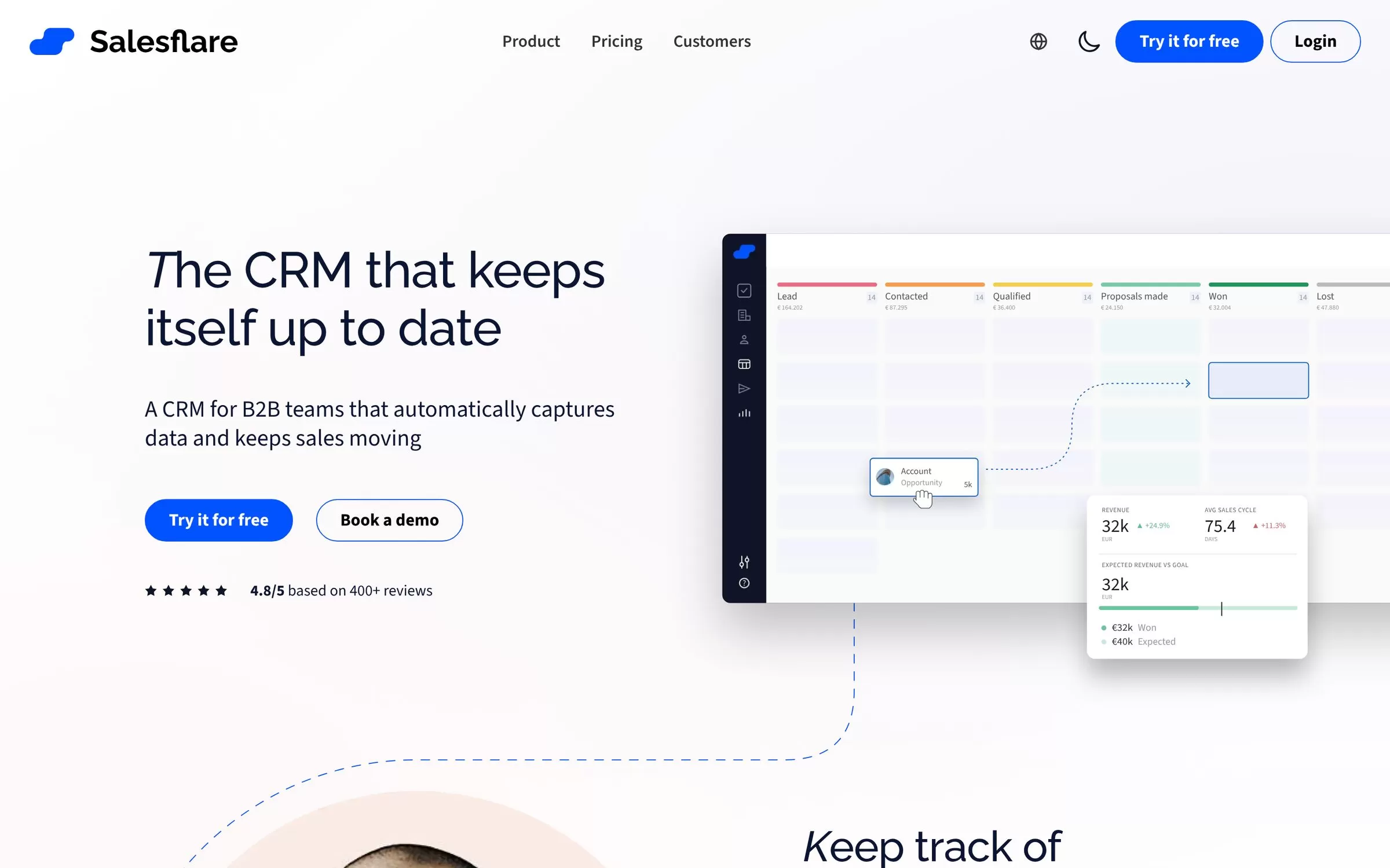 Salesflare website