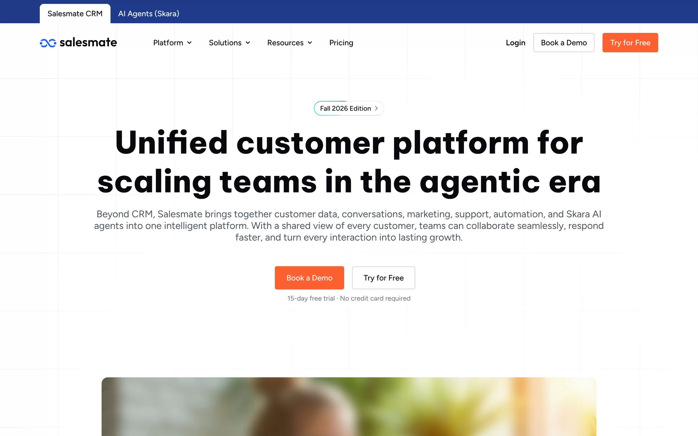 Salesmate website