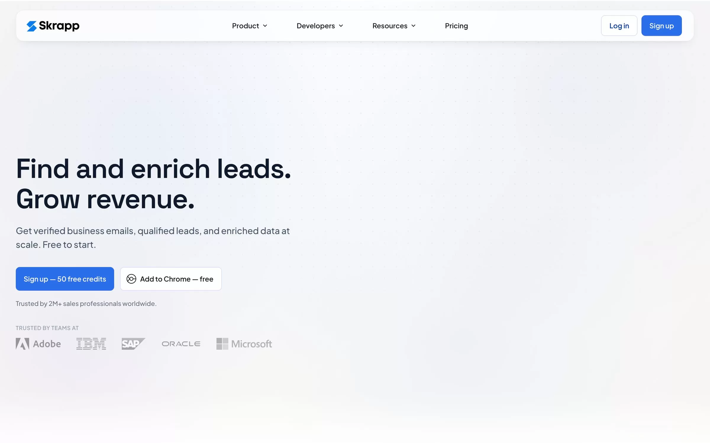 Skrapp website