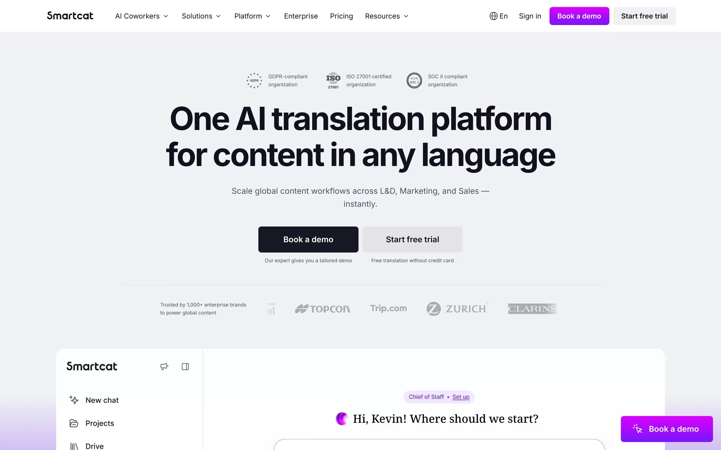 Smartcat website