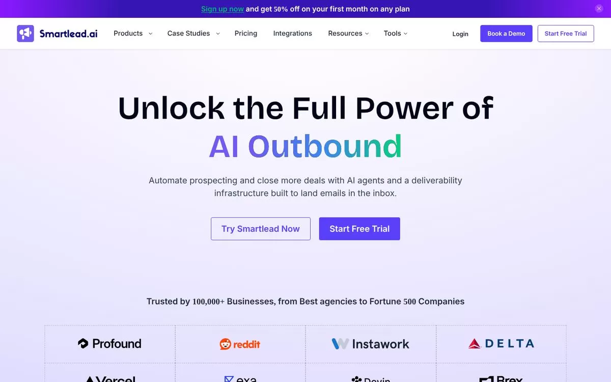 Smartlead website