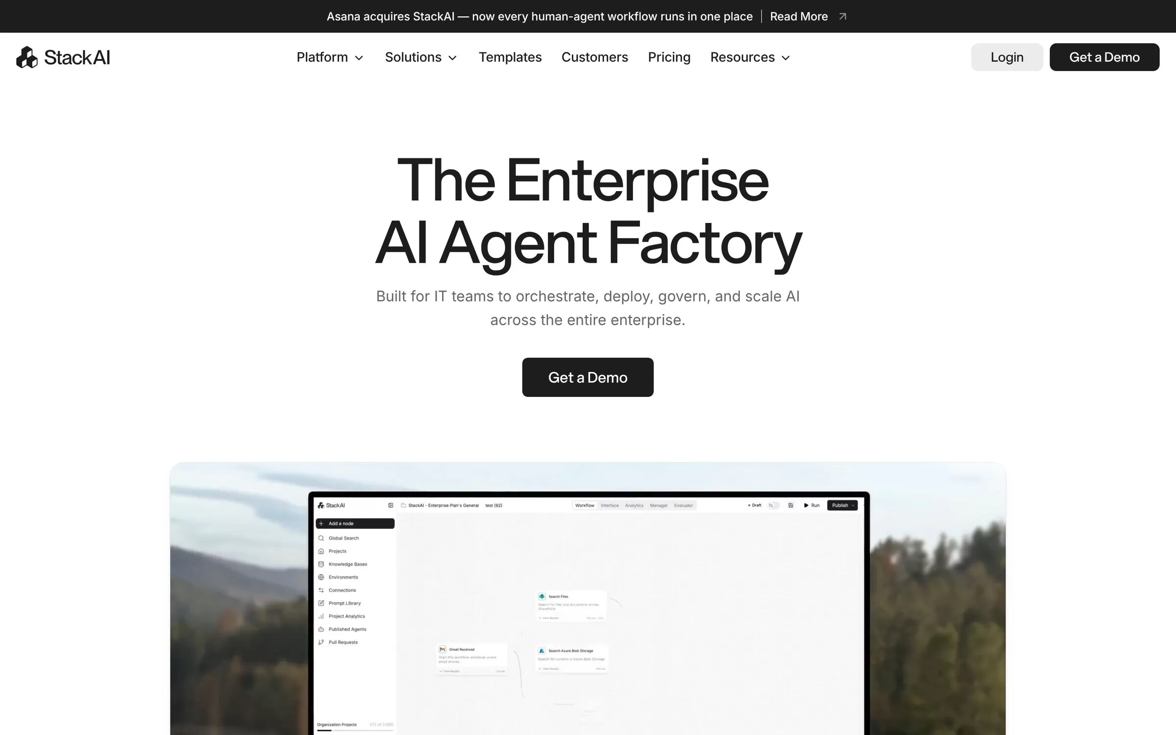 StackAI website