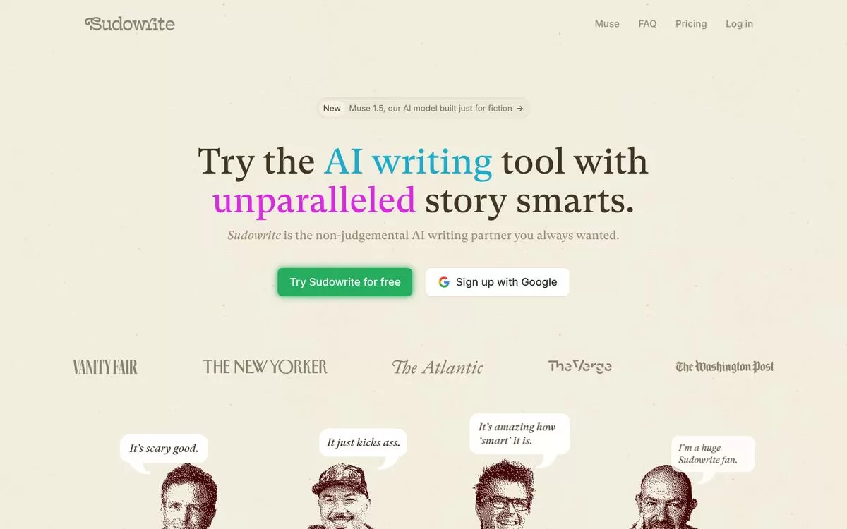 Sudowrite website