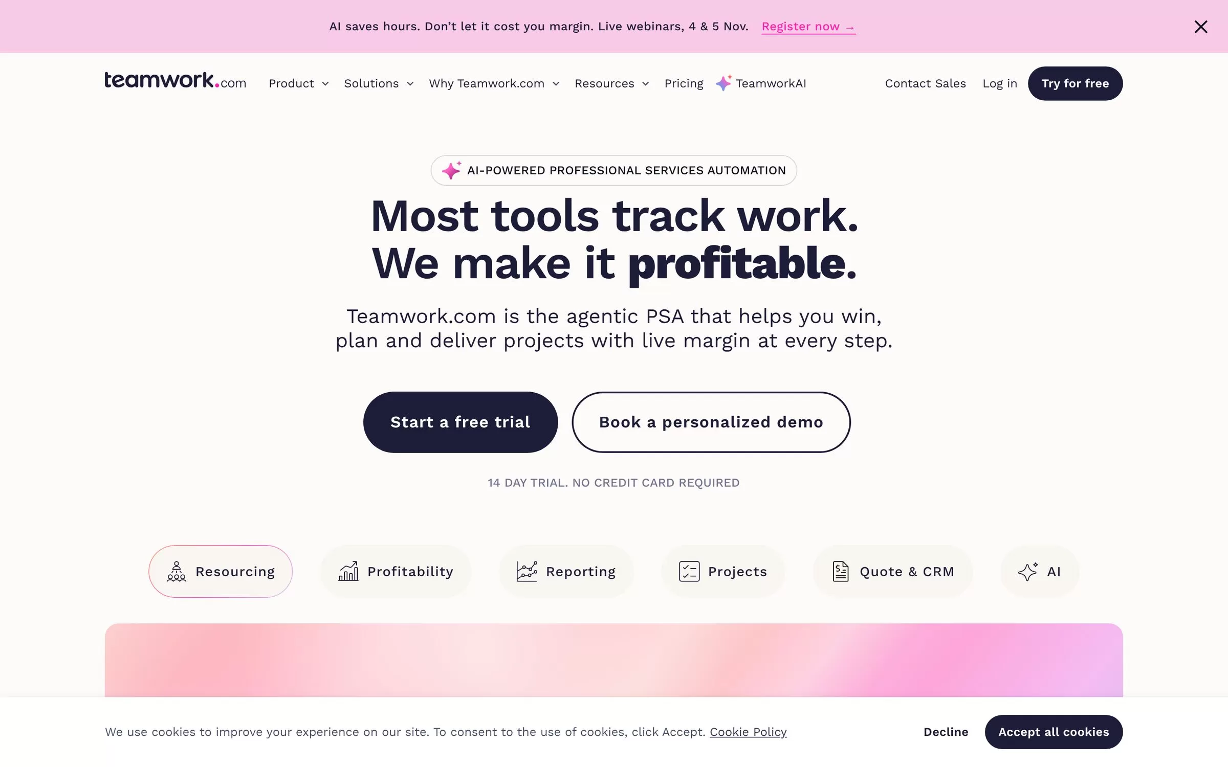 Teamwork.com website