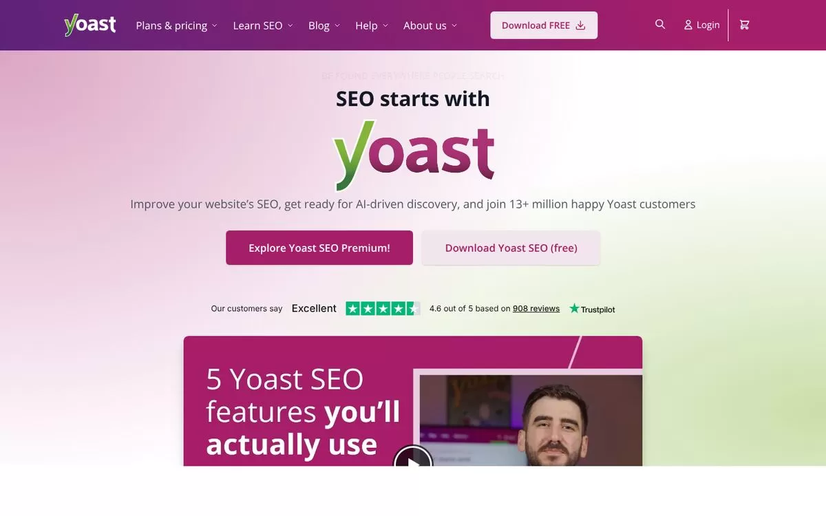 Yoast SEO website